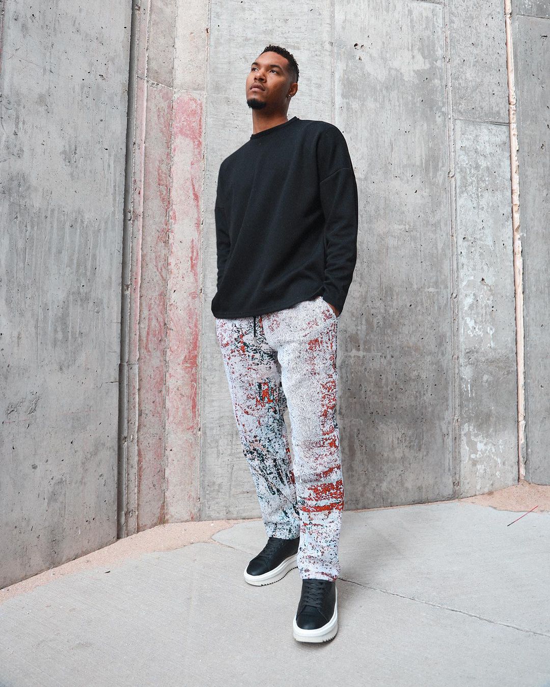 PINK SPLATTER PANTS