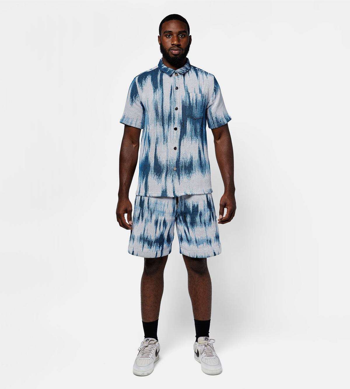 BLUE TIE DYE SHORTS